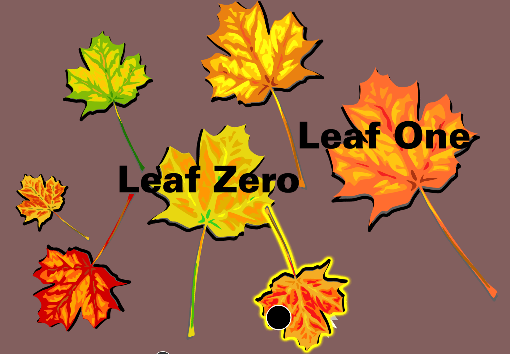 leaf custom fonts