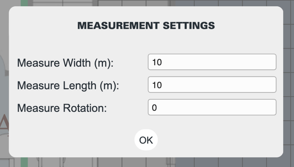 measurement settings